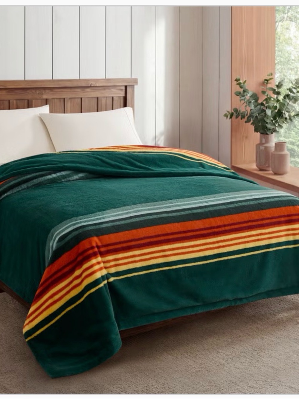 Pendleton Blanket Faux Fur Luxe Blanket Queen Size Blanket